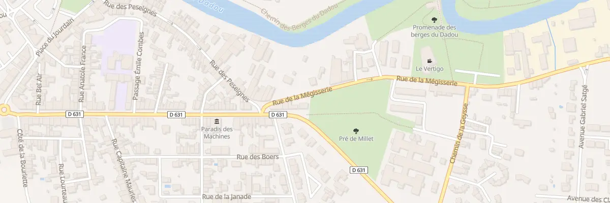 Plan du 7 Av du Sidobre à Graulhet