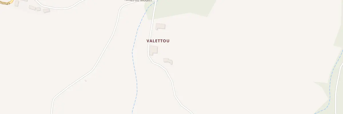 Plan de Valetou à La Cassaigne
