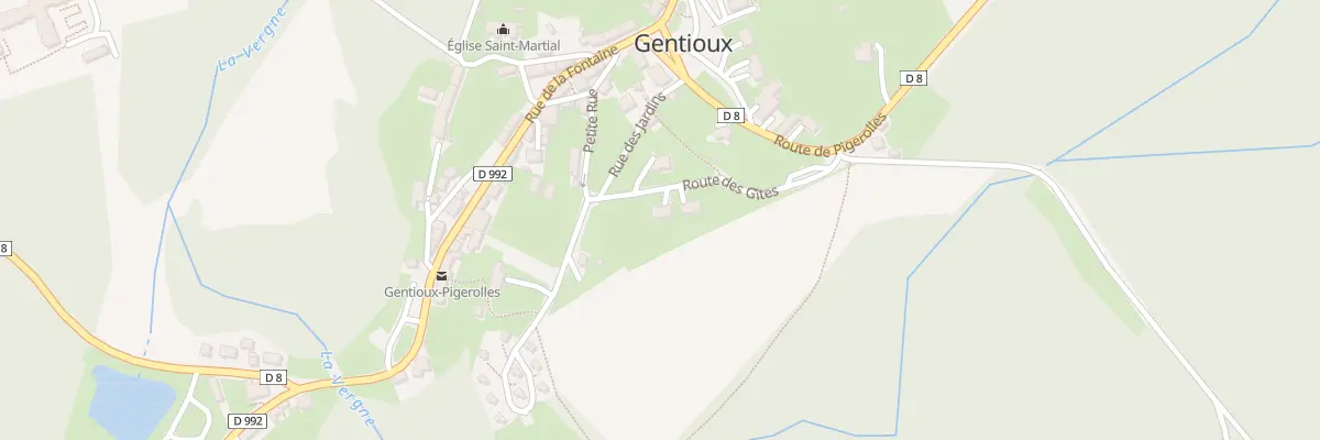 Plan du 5 Rte des Gites à Gentioux-Pigerolles