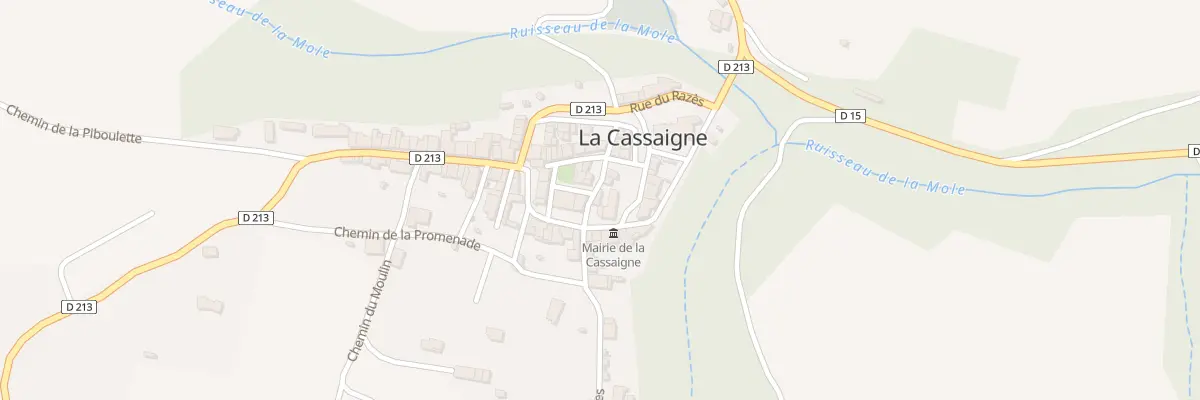 Plan du 1 Rue de la Montagne Noire à La Cassaigne