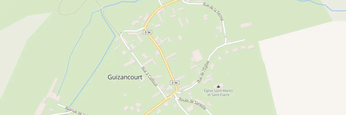 Plan du 8 Rue Bazin à Guizancourt