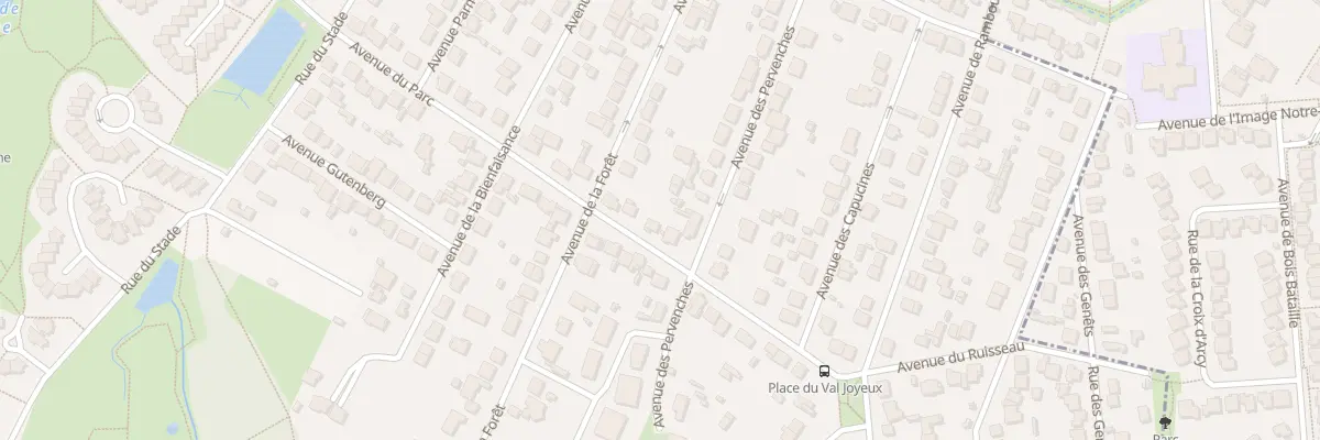 Plan du 73 Av du Parc aux Clayes-sous-Bois