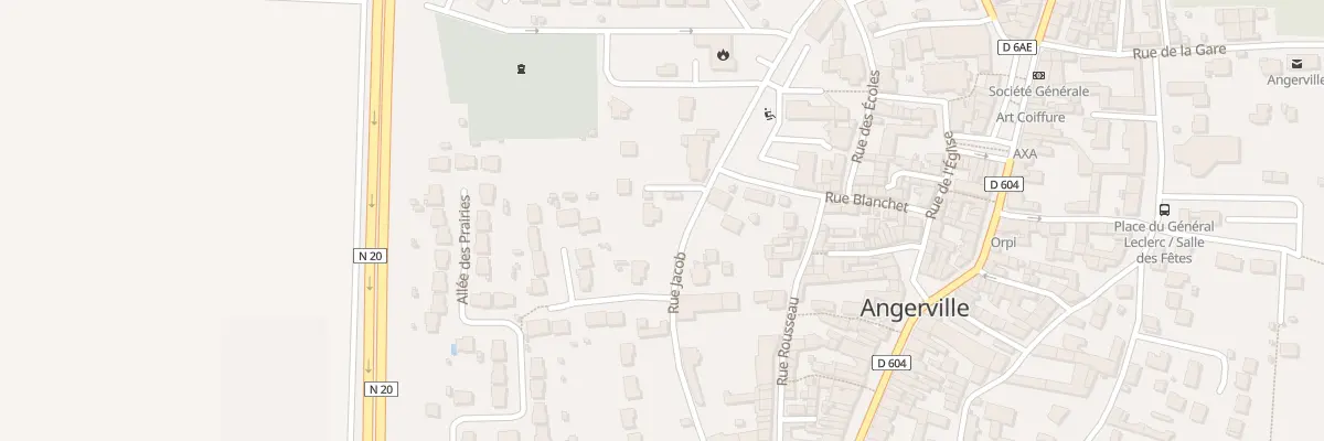 Plan du 22 Rue Jacob à Angerville