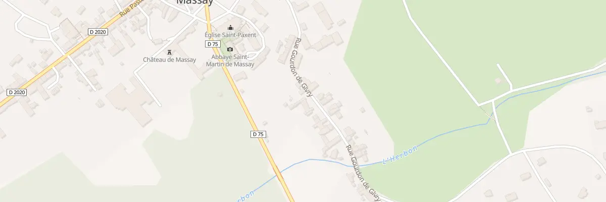 Plan du 30 Rue Gourdon de Givry à Massay