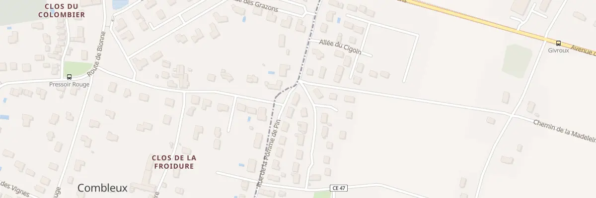 Plan du 40 Rue de la Pomme de Pin à Chécy