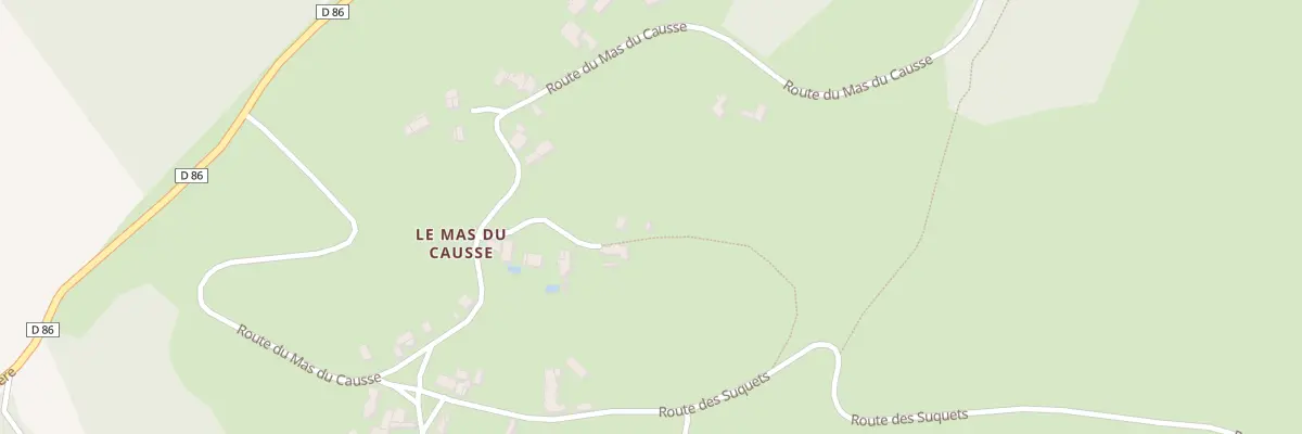 Plan du 145 Che du Prat Del Sol à Causse-et-Diège
