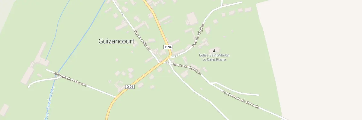 Plan du 1 Rue de Sentelie à Guizancourt
