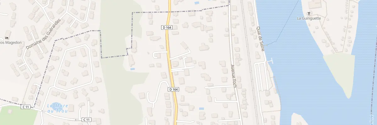 Plan du 828 Rue du Maréchal Leclerc à Villennes-sur-Seine