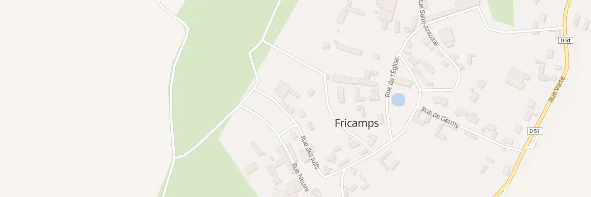 Plan du 5033 Rue des Juifs à Fricamps