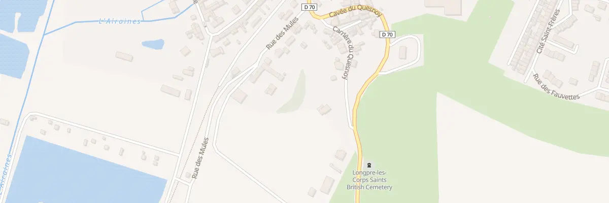 Plan du 16 Cavee du Quesnoy à Longpré-les-Corps-Saints