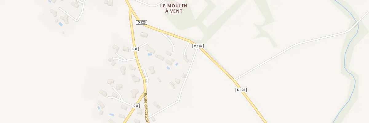 Plan du 1 Rte de St Papoul à Issel