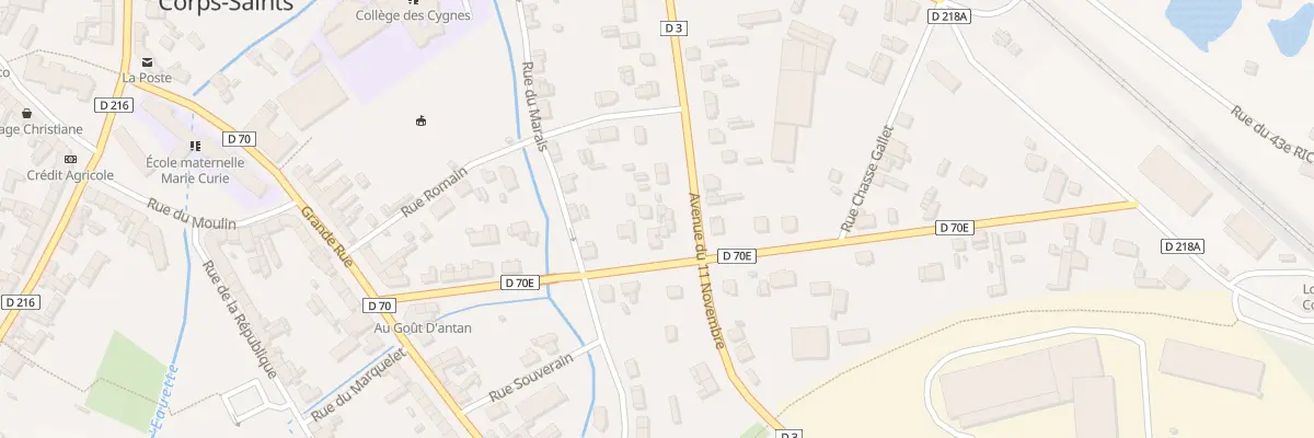 Plan du 15 Av de la Gare à Longpré-les-Corps-Saints