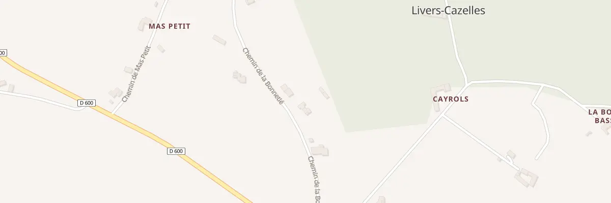 Plan du 5101 La Bonnetie à Livers-Cazelles