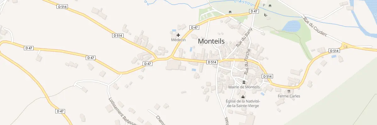 Plan du 5067 Monteils à Monteils