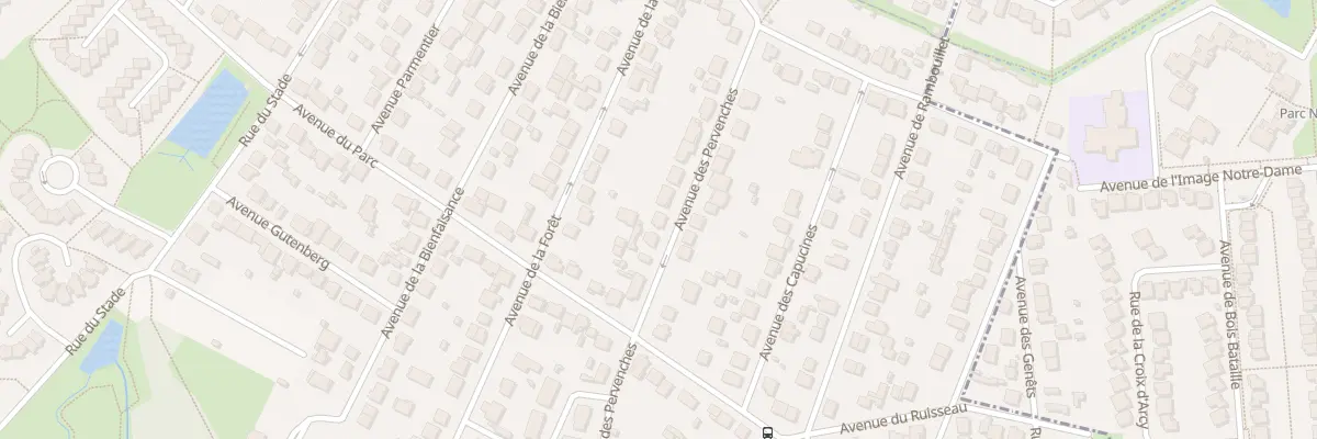 Plan du 16 Av des Pervenches aux Clayes-sous-Bois