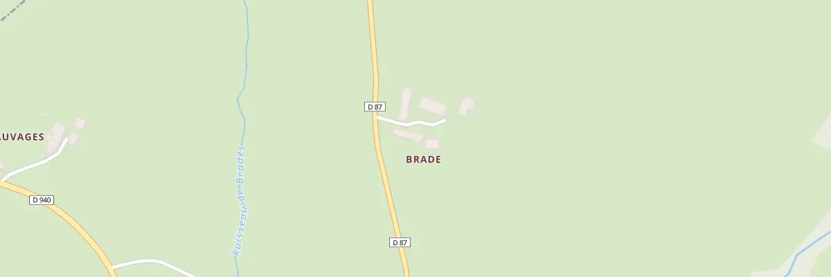 Plan du 5361 Brades. à Genouillac