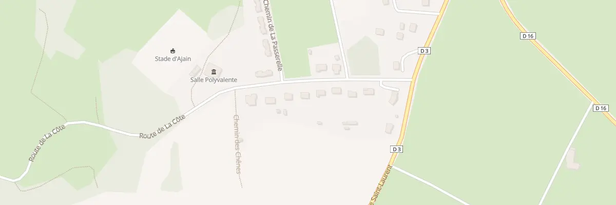 Plan du 9 Rte du Stade à Ajain