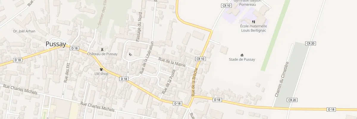 Plan du 14 Rue de la Mairie à Pussay