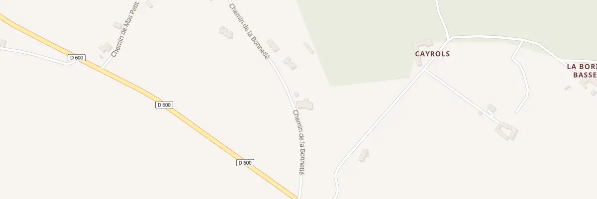 Plan du 1145 Che de la Bonnetié à Livers-Cazelles
