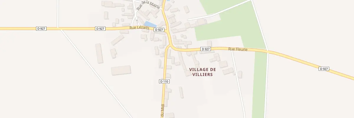 Plan du 5094A Village de Villiers à Chaussy