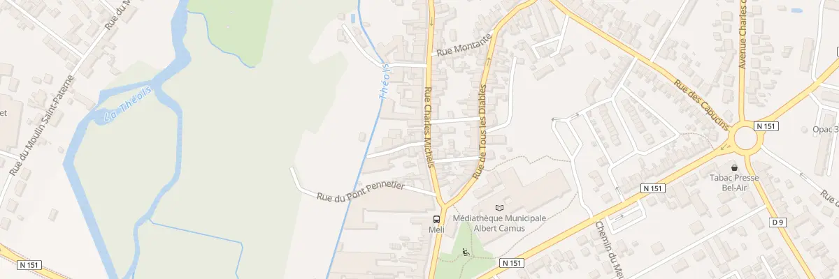 Plan du 80 Rue Charles Michels à Issoudun