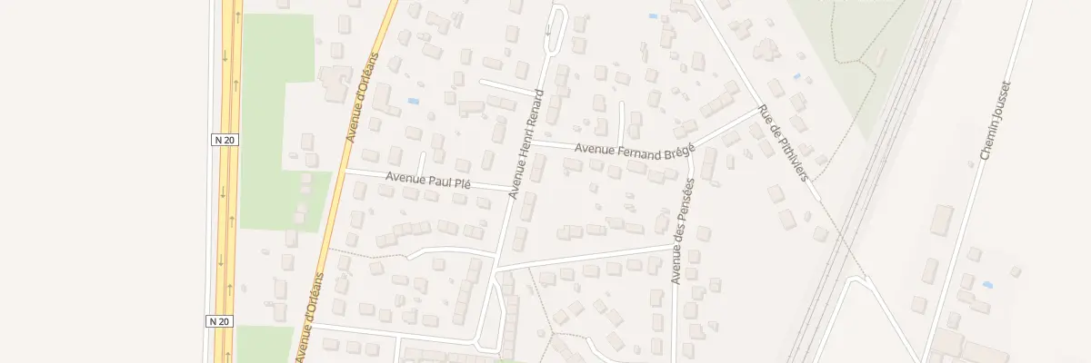 Plan du 13 Av Henri Renard à Angerville