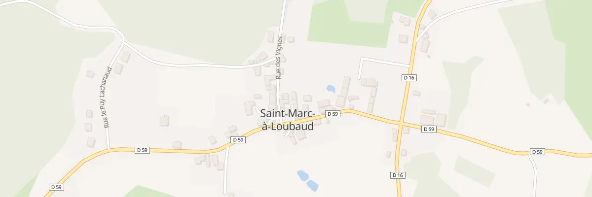 Plan du 5143 Le Bourg à Saint-Marc-à-Loubaud