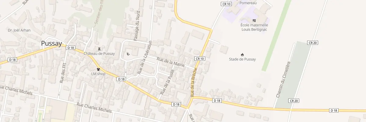Plan du 10 Rue de la Mairie à Pussay