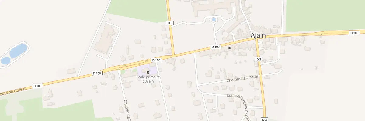 Plan du 39 Rte de Guéret à Ajain