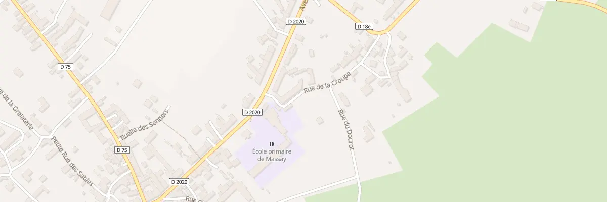 Plan du 2A Rue de la Croupe à Massay