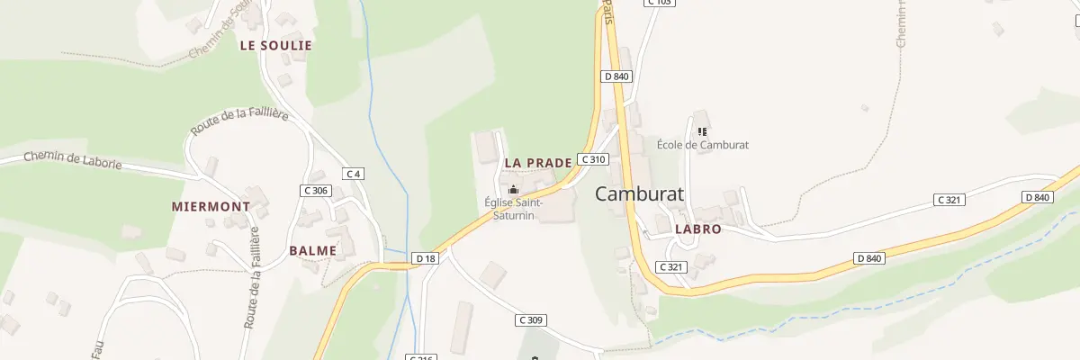 Plan du 204 Rte de Lissac à Camburat