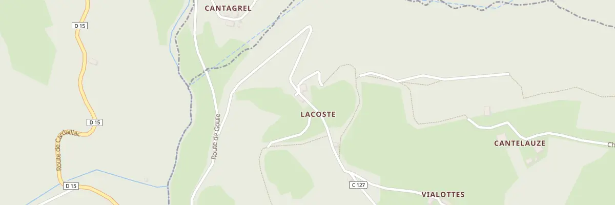 Plan du 5139 Lacoste à Cardaillac