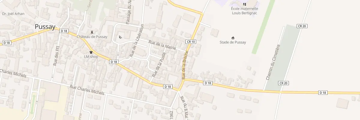 Plan du 3 Rue de la Mairie à Pussay