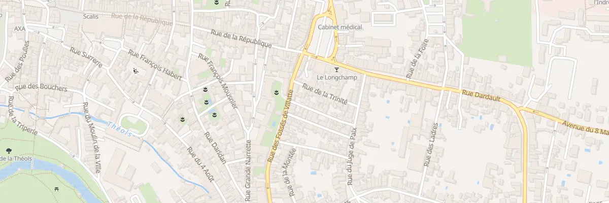 Plan du 1 Rue du Charbonnier à Issoudun