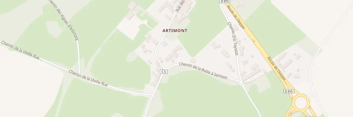 Plan du 5 Che de la Butte a Sanson à Frémécourt