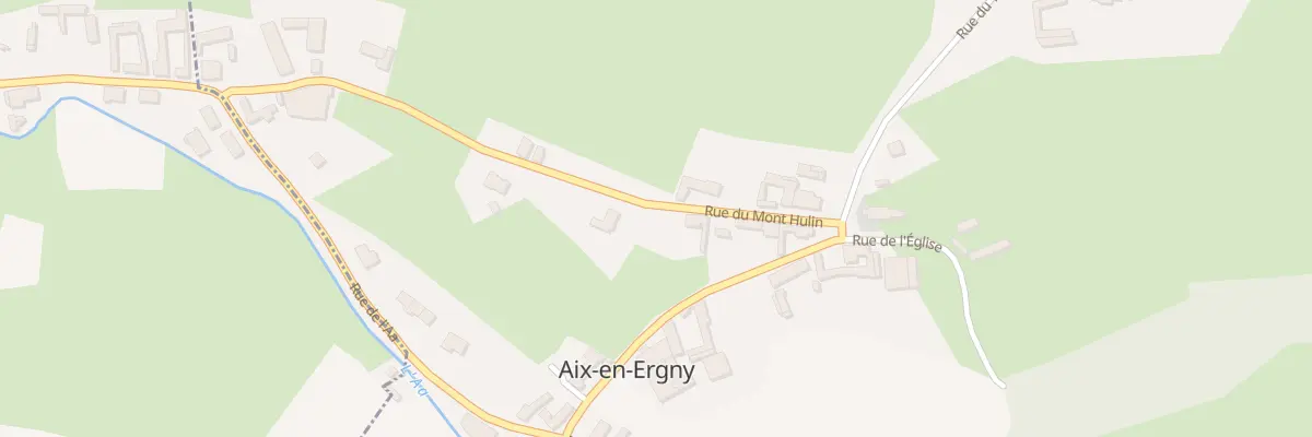 Plan du 330 Rue du Mont Hulin à Aix-en-Ergny