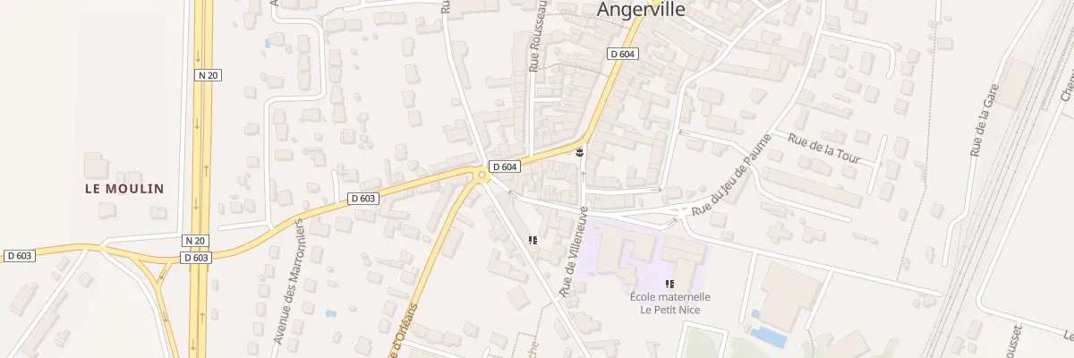 Plan du 44 Rue du Jeu de Paume à Angerville