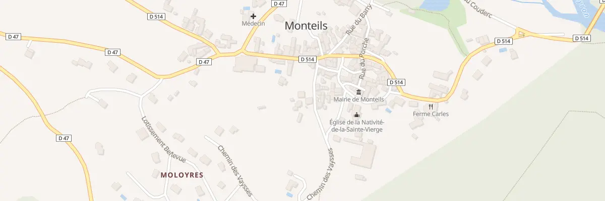 Plan du 5072 Monteils à Monteils