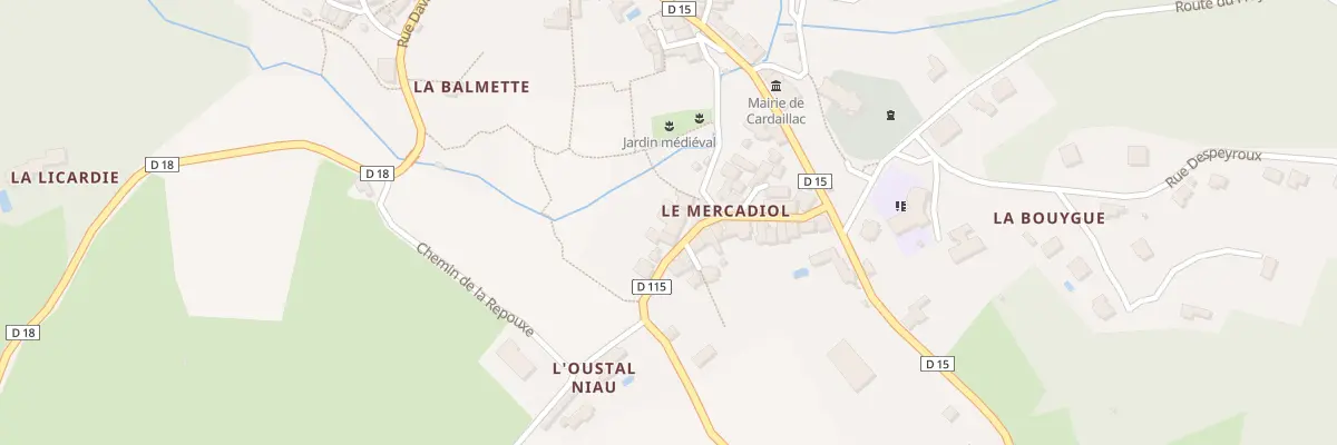Plan du 5368F Pl du Mercadiol à Cardaillac