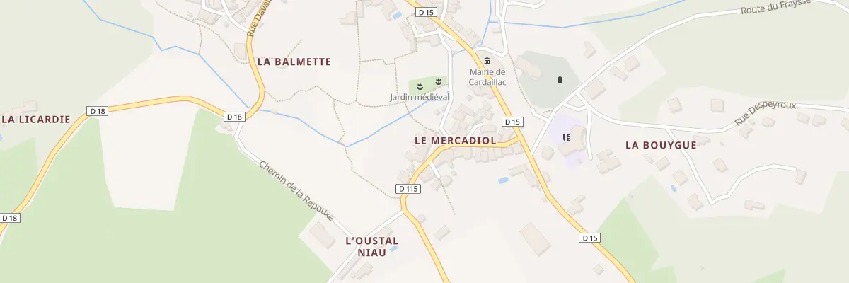 Plan du 5102 Pl du Mercadiol à Cardaillac