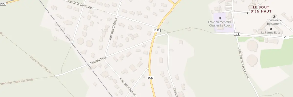 Plan du 28 Av du Mal Leclerc à Boisemont