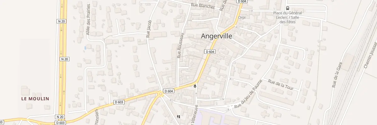 Plan du 9001 Rue Rousseau à Angerville