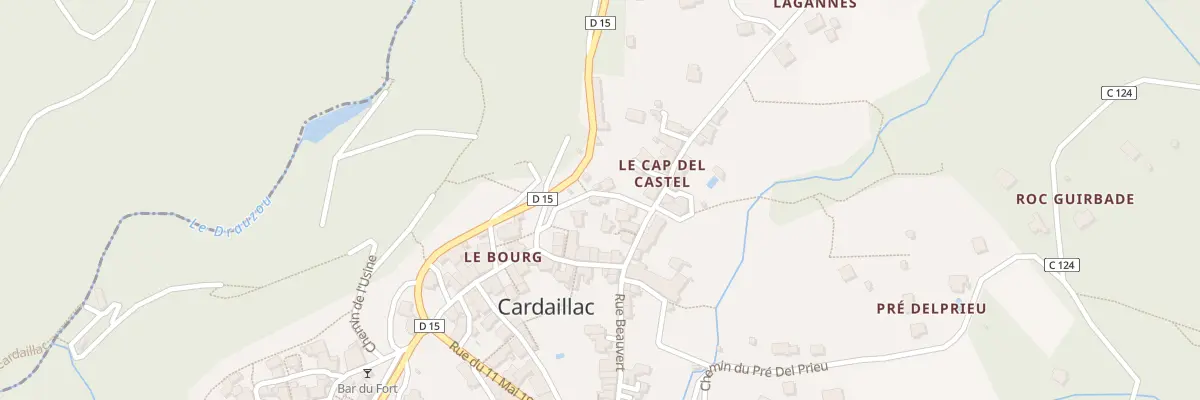 Plan du 5340 Le Cap Del Castel à Cardaillac