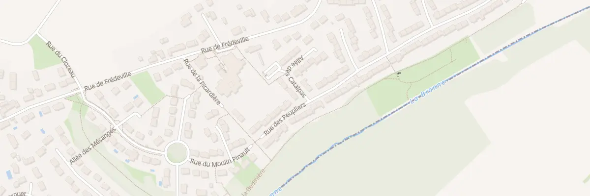 Plan du 1 All des Catalpas à Saint-Jean-de-Braye