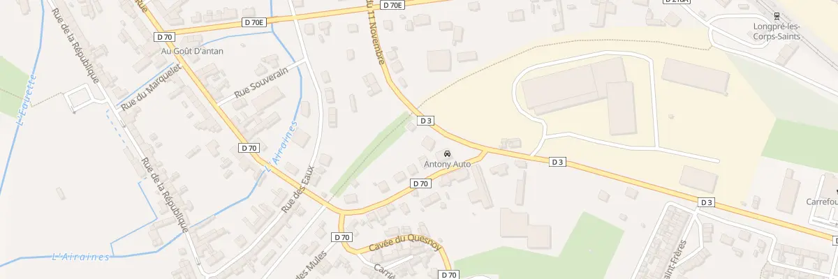 Plan du 3 Av du 11 Novembre à Longpré-les-Corps-Saints