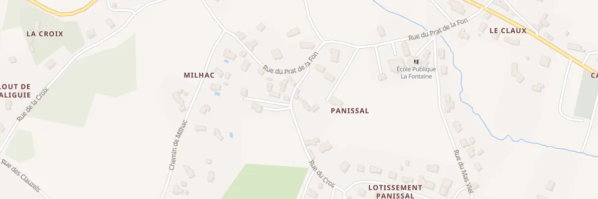 Plan du 5109 Panissal à Toulonjac
