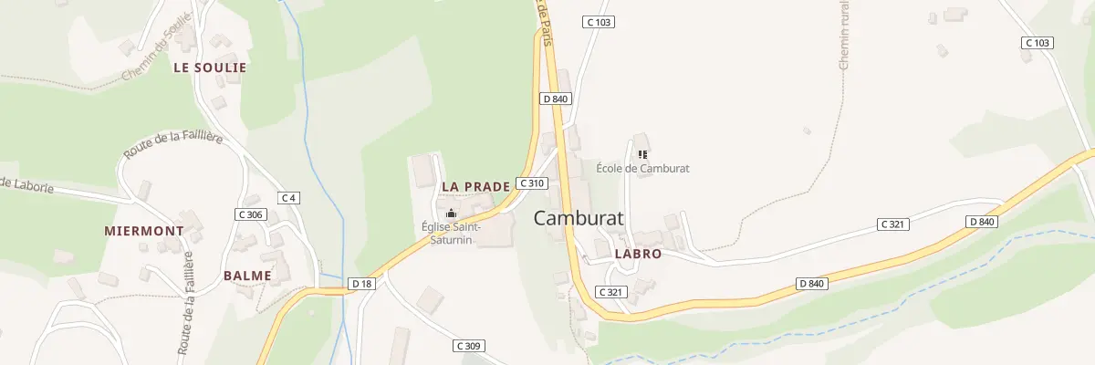 Plan du 2037 Rte de Paris à Camburat