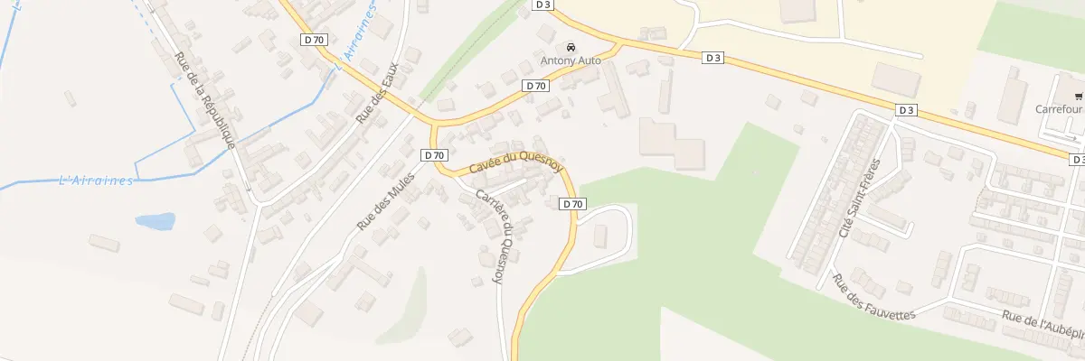 Plan du 1 Carrière du Quesnoy à Longpré-les-Corps-Saints