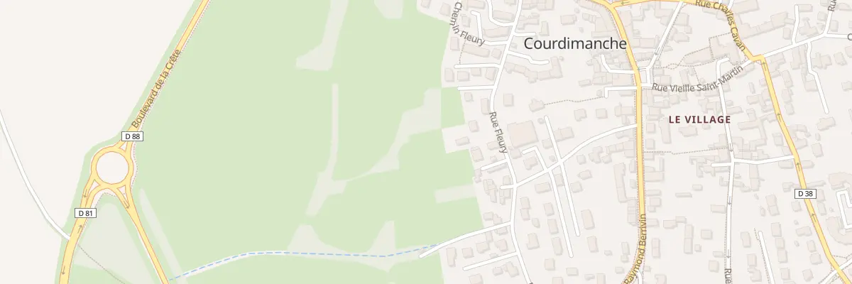 Plan du 14 Rue Fleury à Courdimanche