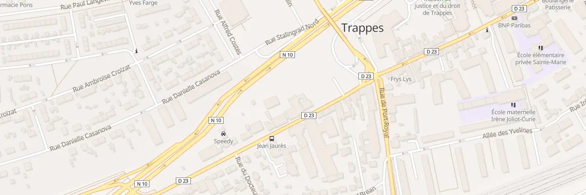 Plan du 54 Rue Jean Jaurès à Trappes